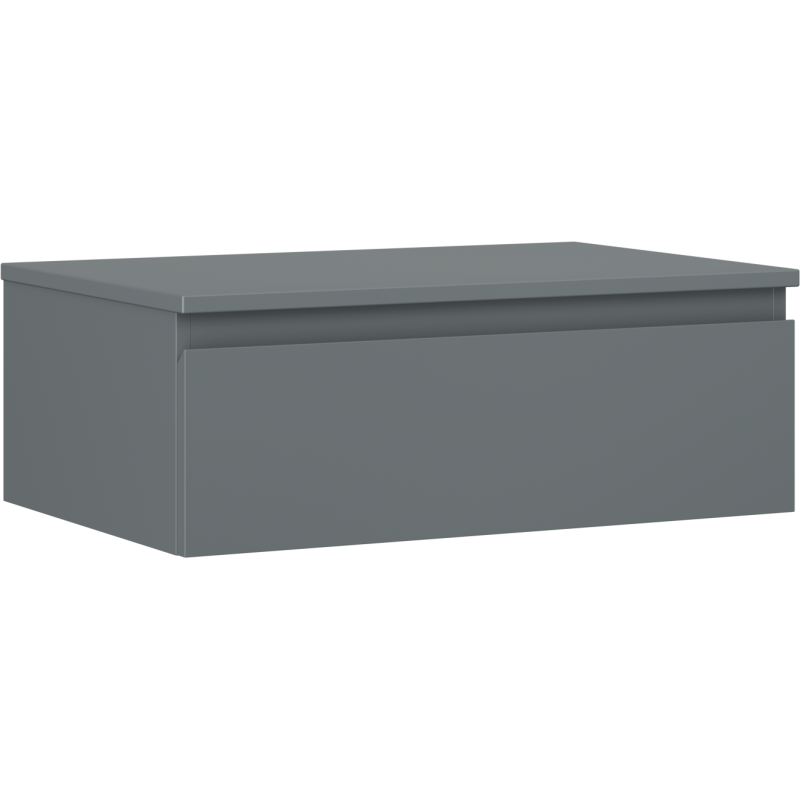 Mexen Orio vonios staliukas po praustuvu 70 cm su stalviršiu, 1 stalčius, grafito matinė - 91A10-07023-1-BFC66