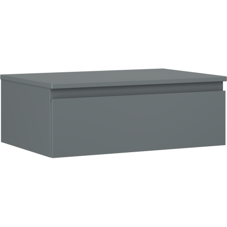 Mexen Orio vonios staliukas po praustuvu 70 cm su stalviršiu, 1 stalčius, grafito matinė - 91A10-07023-1-BFC66