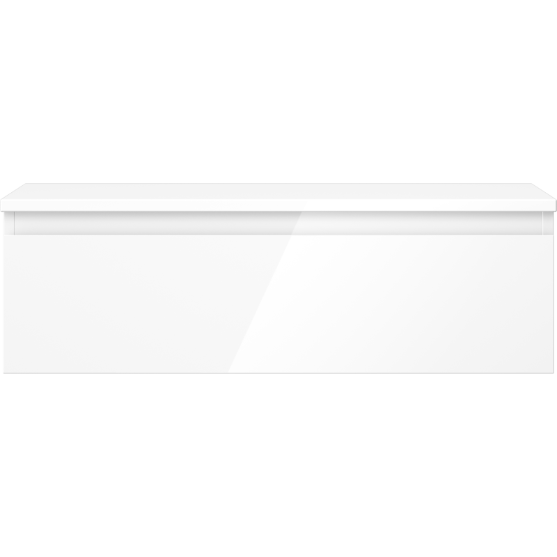 Mexen Orio vonios kriauklės spintelė 80 cm su stalviršiu, 1 stalčius, balta blizgi - 91A10-08023-1-BFC00