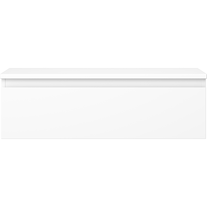 Mexen Orio vonios spintelė po kriaukle 80 cm su stalviršiu, 1 stalčius, balta matinė - 91A10-08023-1-BFC01