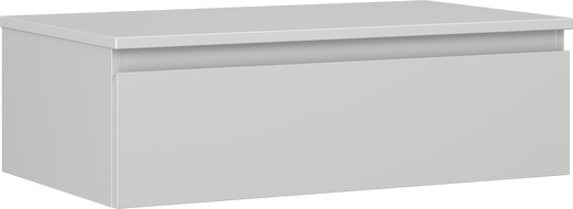 Mexen Orio vonios spintelė po praustuvu 80 cm su stalviršiu, 1 stalčius, pilka matinė - 91A10-08023-1-BFC62