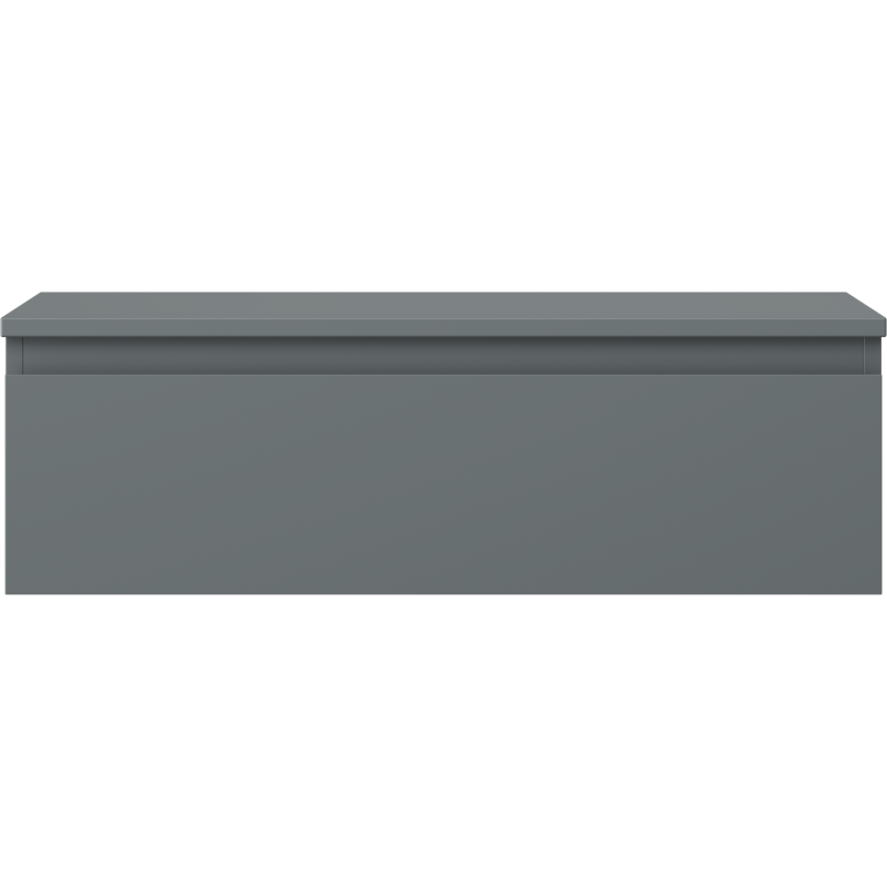 Mexen Orio vonios spintelė po praustuvu 80 cm su stalviršiu, 1 stalčius, matinė grafito - 91A10-08023-1-BFC66