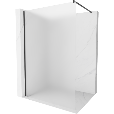 Mexen Kioto dušo siena Walk-in 80 x 200 cm, šerkšnas 8 mm, juoda - 800-080-101-70-30