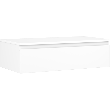 Mexen Orio vonios spintelė po kriaukle 90 cm su stalviršiu, 1 stalčius, balta matinė - 91A10-09023-1-BFC01