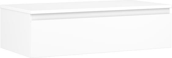 Mexen Orio vonios spintelė po kriaukle 90 cm su stalviršiu, 1 stalčius, balta matinė - 91A10-09023-1-BFC01
