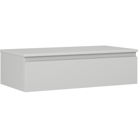 Mexen Orio vonios spintelė po praustuvu 90 cm su stalviršiu, 1 stalčius, pilka matinė - 91A10-09023-1-BFC62