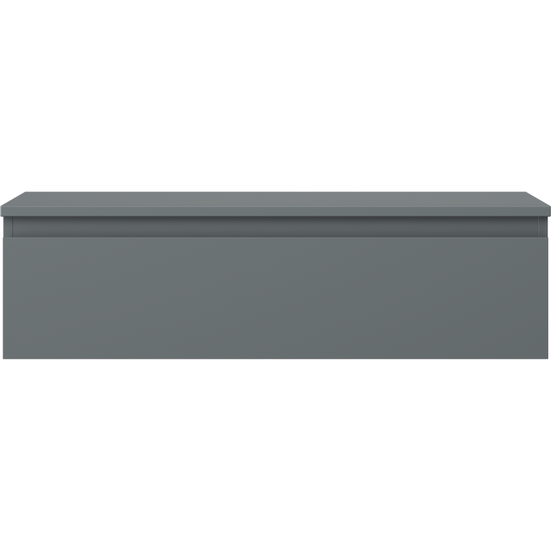 Mexen Orio vonios spintelė po praustuvu 90 cm su stalviršiu, 1 stalčius, grafito matinė - 91A10-09023-1-BFC66