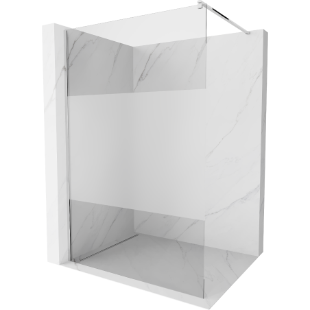 Mexen Kioto dušo siena Walk-in 70 x 200 cm, permatomas/matinis 8 mm, chromas - 800-070-101-01-35
