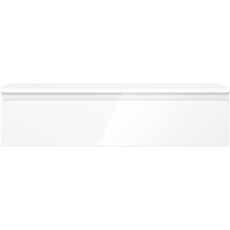 Mexen Orio vonios spintelė po praustuvu 100 cm su stalviršiu, 1 stalčius, balta blizgi - 91A10-10023-1-BFC00