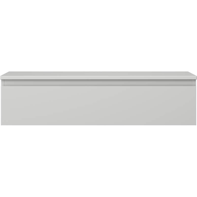 Mexen Orio vonios kambario spintelė po praustuvu 100 cm su stalviršiu, 1 stalčius, pilka matinė - 91A10-10023-1-BFC62