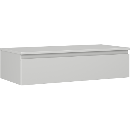 Mexen Orio vonios kambario spintelė po praustuvu 100 cm su stalviršiu, 1 stalčius, pilka matinė - 91A10-10023-1-BFC62