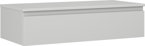 Mexen Orio vonios kambario spintelė po praustuvu 100 cm su stalviršiu, 1 stalčius, pilka matinė - 91A10-10023-1-BFC62