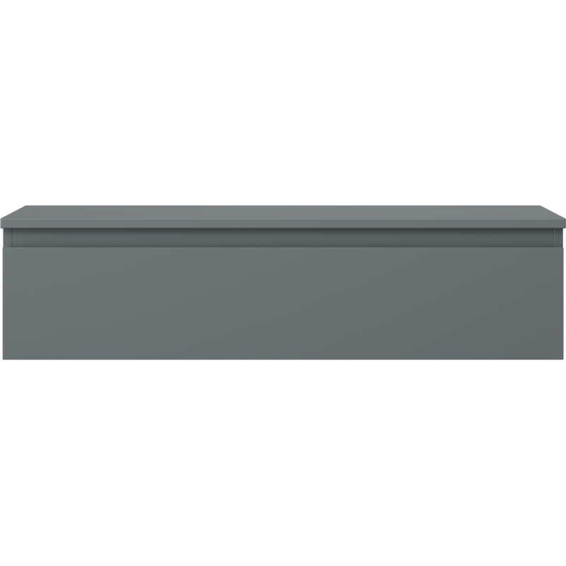 Mexen Orio vonios spintelė po praustuvu 100 cm su stalviršiu, 1 stalčius, matinė grafito - 91A10-10023-1-BFC66