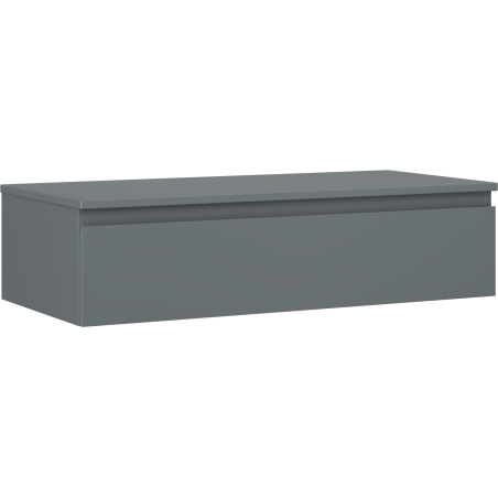 Mexen Orio vonios spintelė po praustuvu 100 cm su stalviršiu, 1 stalčius, matinė grafito - 91A10-10023-1-BFC66