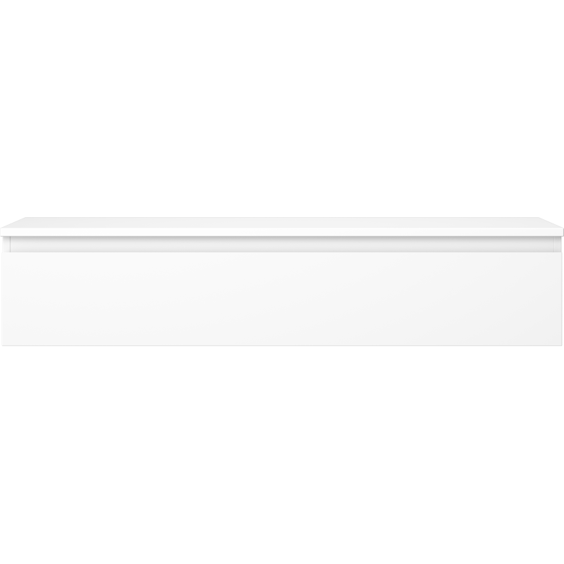 Mexen Orio vonios spintelė po praustuvu 120 cm su stalviršiu, 1 stalčius, balta matinė - 91A10-12023-1-BFC01