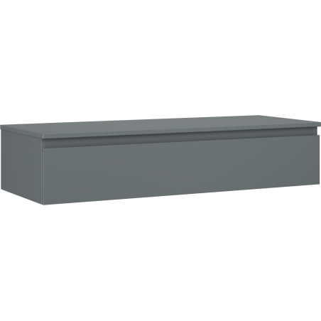 Mexen Orio vonios spintelė po praustuvu 120 cm su stalviršiu, 1 stalčius, matinis grafitas - 91A10-12023-1-BFC66