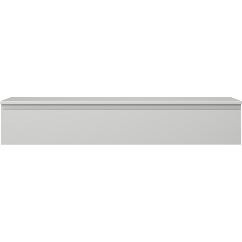 Mexen Orio vonios spintelė po kriaukle 140 cm su stalviršiu, 1 stalčius, pilka matinė - 91A10-14023-1-BFC62