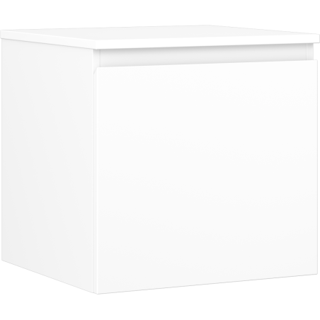 Mexen Orio vonios kambario spintele po kriaukle 50 cm su stalviršiu, 1 stalčius, balta matinė - 91A10-05047-1-BFC01