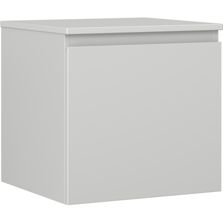 Mexen Orio vonios kambario spintelė po kriaukle 50 cm su stalviršiu, 1 stalčius, pilka matinė - 91A10-05047-1-BFC62