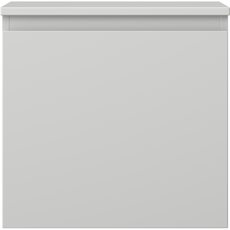 Mexen Orio vonios kambario spintelė po kriaukle 50 cm su stalviršiu, 1 stalčius, pilka matinė - 91A10-05047-1-BFC62