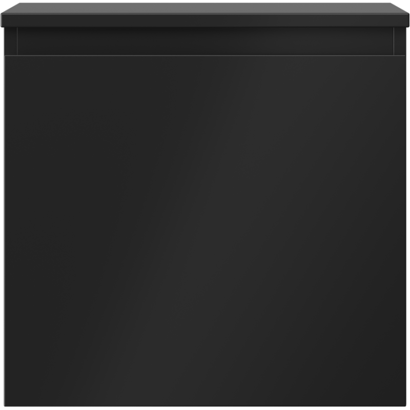 Mexen Orio vonios spintelė po kriaukle 50 cm su stalviršiu, 1 stalčius, juoda matinė - 91A10-05047-1-BFC71
