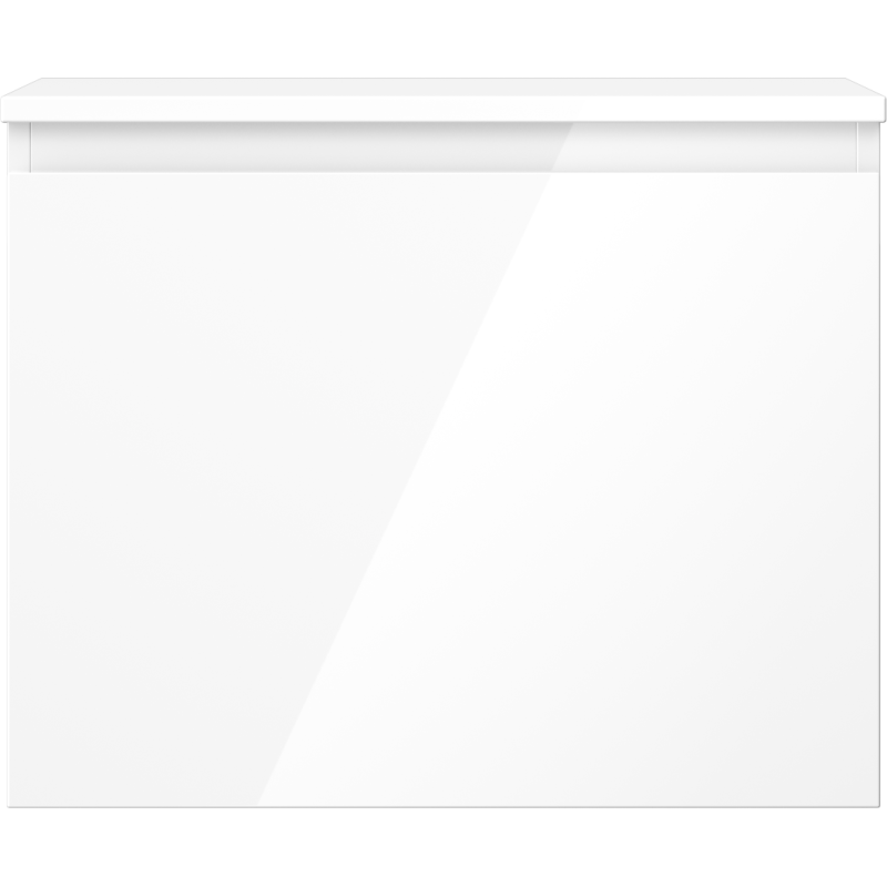 Mexen Orio vonios spintelė po praustuvu 60 cm su stalviršiu, 1 stalčius, baltas blizgus - 91A10-06047-1-BFC00