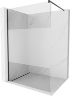Mexen Kioto dušo sienelė Walk-in 100 x 200 cm, skaidri/matinė 8 mm, juoda - 800-100-101-70-35