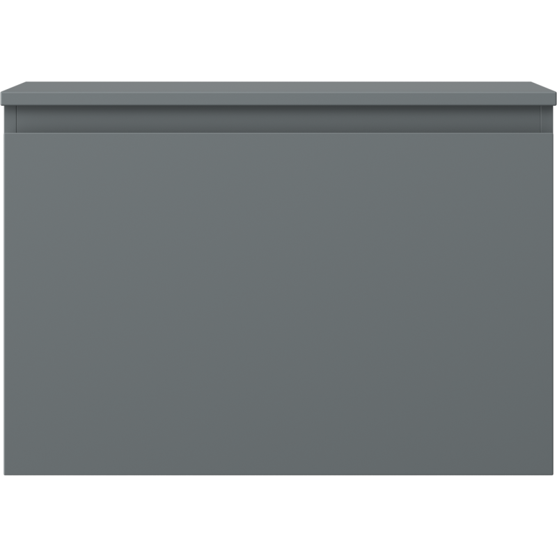 Mexen Orio vonios kambario spintelė po praustuvu 70 cm su stalviršiu, 1 stalčius, matinė grafito spalva - 91A10-07047-1-BFC66