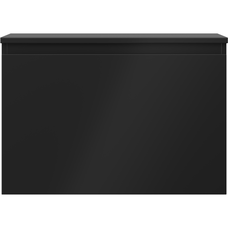 Mexen Orio vonios spintelė po praustuvu 70 cm su stalviršiu, 1 stalčius, juoda matinė - 91A10-07047-1-BFC71