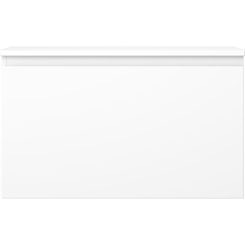 Mexen Orio vonios kambario spintelė po praustuvu 80 cm su stalviršiu, 1 stalčius, balta matinė - 91A10-08047-1-BFC01