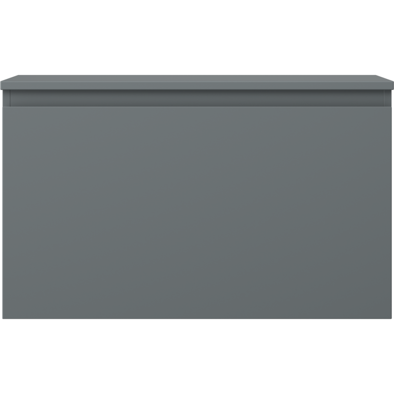 Mexen Orio vonios spintelė po praustuvu 80 cm su stalviršiu, 1 stalčius, matinė grafito spalva - 91A10-08047-1-BFC66