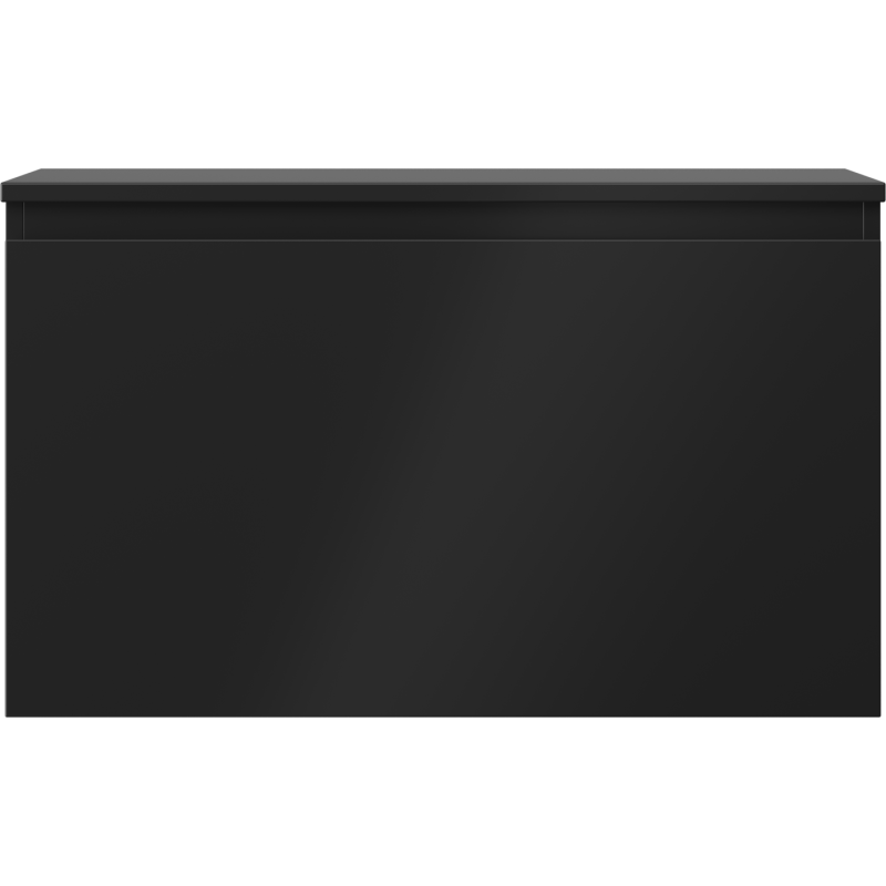 Mexen Orio vonios spintelė po praustuvu, 80 cm su stalviršiu, 1 stalčius, juoda matinė - 91A10-08047-1-BFC71