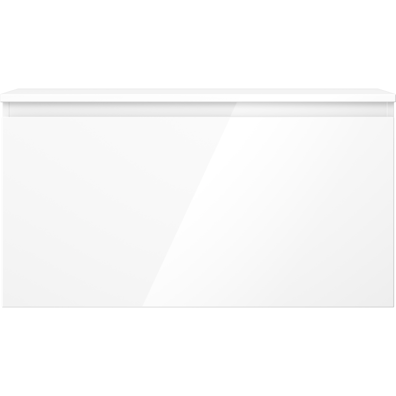Mexen Orio vonios spintelė po praustuvu 90 cm su stalviršiu, 1 stalčius, blizgi balta - 91A10-09047-1-BFC00
