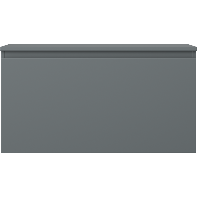 Mexen Orio vonios kambario spintelė po praustuvu 90 cm su stalviršiu, 1 stalčius, matinė grafito - 91A10-09047-1-BFC66