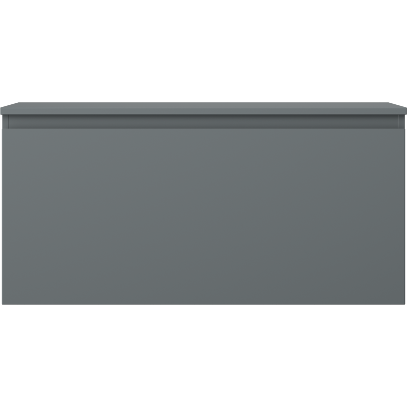 Mexen Orio vonios spintelė po kriaukle 100 cm su stalviršiu, 1 stalčius, grafito matas - 91A10-10047-1-BFC66