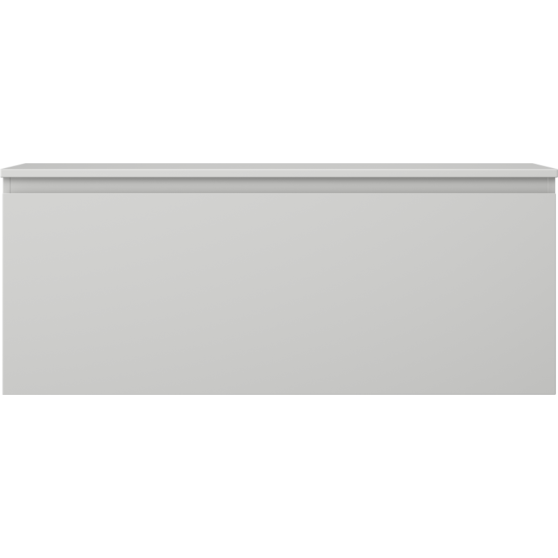 Mexen Orio vonios spintelė po kriaukle 120 cm su stalviršiu, 1 stalčius, pilkas matinis - 91A10-12047-1-BFC62