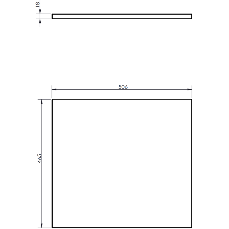Mexen Orio vonios spintelė po kriaukle 50 cm su stalviršiu, 2 stalčiai, matinė grafito spalva - 91A10-05047-2-BFFC66