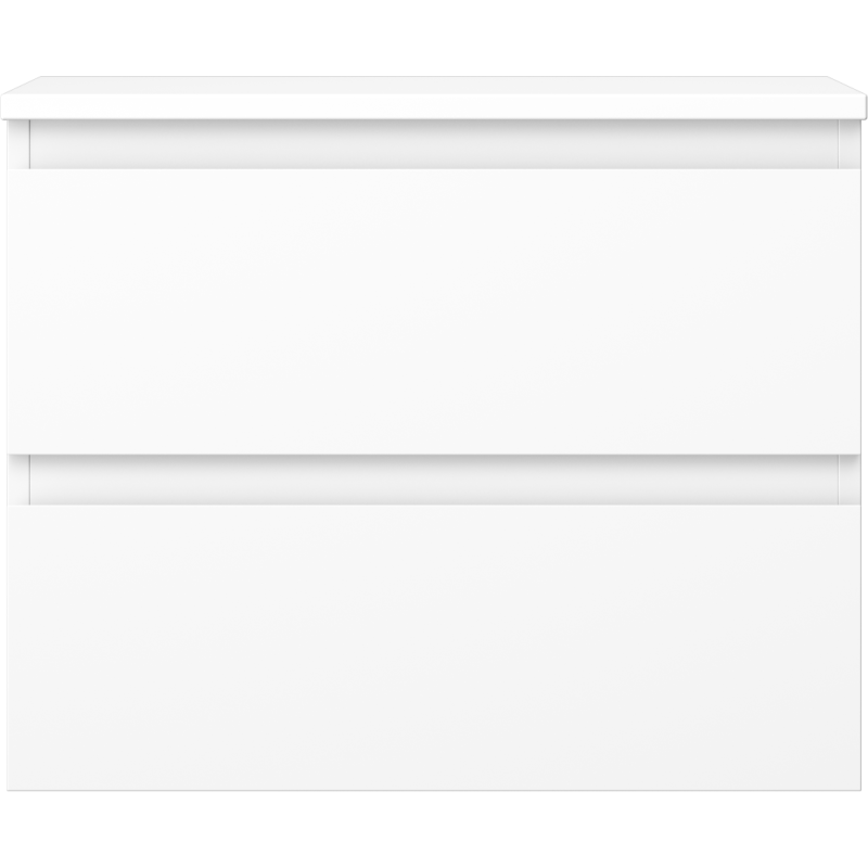 Mexen Orio vonios spintelė po praustuvu 60 cm su stalviršiu, 2 stalčiais, baltos matinės spalvos - 91A10-06047-2-BFFC01