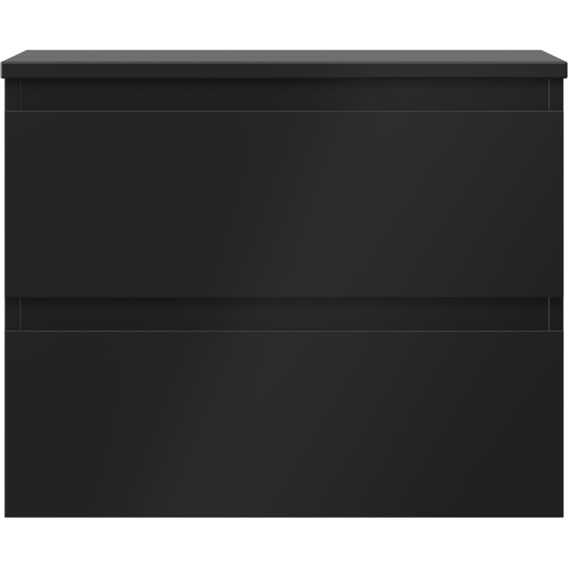 Mexen Orio vonios spintelė praustuvui 60 cm su stalviršiu, 2 stalčiai, juoda mat - 91A10-06047-2-BFFC71