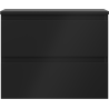 Mexen Orio vonios spintelė praustuvui 60 cm su stalviršiu, 2 stalčiai, juoda mat - 91A10-06047-2-BFFC71