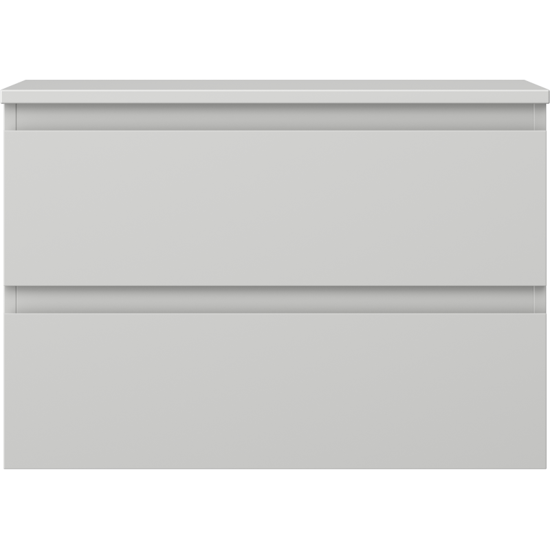 Mexen Orio vonios spintelė po praustuvu 70 cm su stalviršiu, 2 stalčiai, pilka matinė - 91A10-07047-2-BFFC62