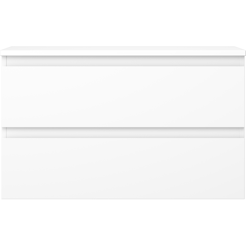 Mexen Orio vonios spintelė su stalviršiu, 80 cm, 2 stalčiai, balta matinė - 91A10-08047-2-BFFC01