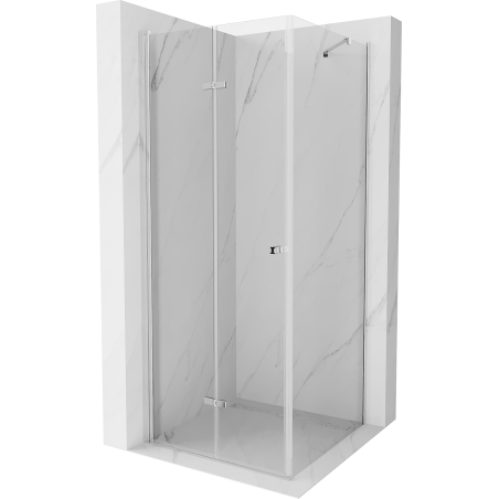 Mexen Lima sulankstoma dušo kabina 90 x 90 cm, permatoma, chromas - 856-090-090-01-00