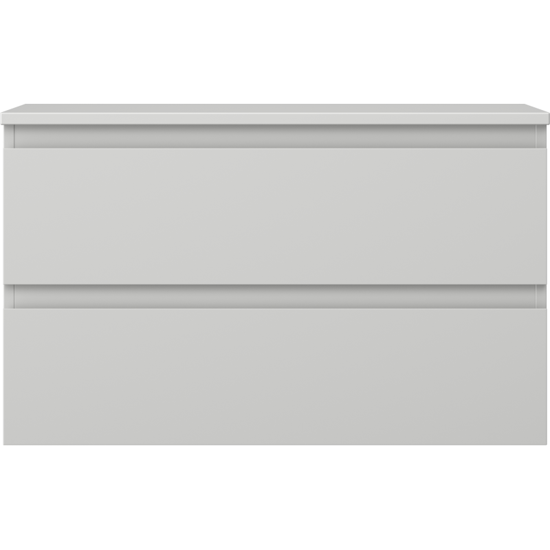 Mexen Orio vonios spintelė po praustuvu 80 cm su stalviršiu, 2 stalčiai, pilkai matinė - 91A10-08047-2-BFFC62