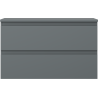 Mexen Orio vonios spintelė po kriaukle 80 cm su stalviršiu, 2 stalčiai, grafitas matinis - 91A10-08047-2-BFFC66