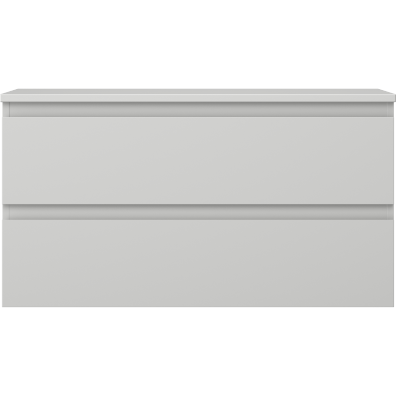 Mexen Orio vonios spintelė po praustuvu 90 cm su stalviršiu, 2 stalčiai, matinė pilka - 91A10-09047-2-BFFC62