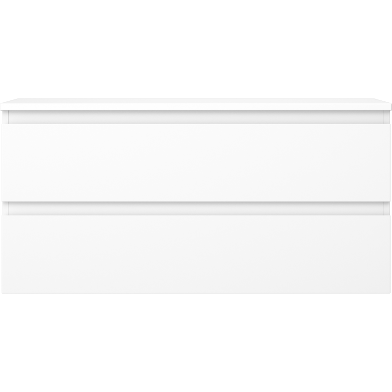 Mexen Orio vonios spintelė po praustuvu 100 cm su stalviršiu, 2 stalčiai, balta matinė - 91A10-10047-2-BFFC01