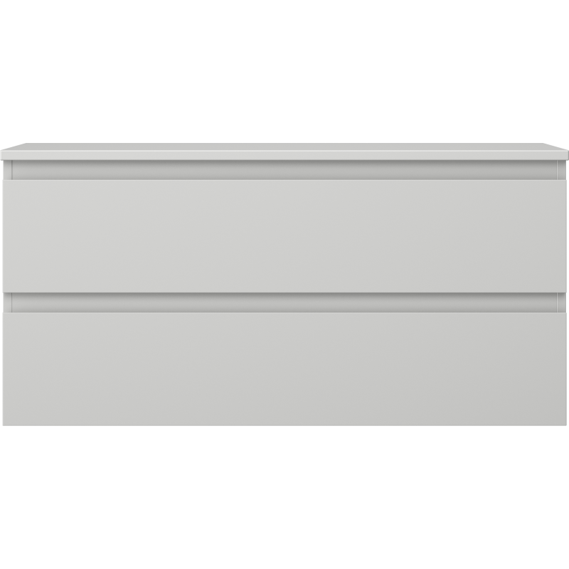 Mexen Orio vonios spintelė po praustuvu 100 cm su stalviršiu, 2 stalčiai, pilka matinė - 91A10-10047-2-BFFC62