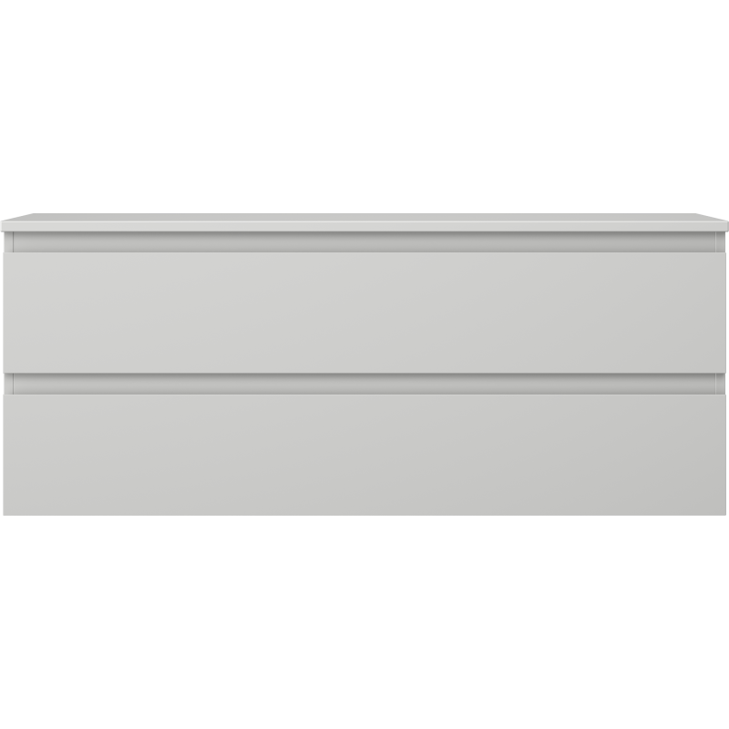 Mexen Orio vonios spintelė po praustuvu 120 cm su stalviršiu, 2 stalčiai, pilka matinė - 91A10-12047-2-BFFC62