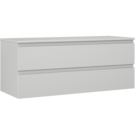 Mexen Orio vonios spintelė po praustuvu 120 cm su stalviršiu, 2 stalčiai, pilka matinė - 91A10-12047-2-BFFC62